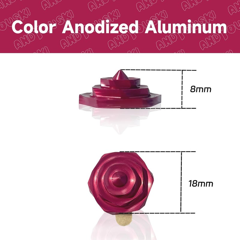 ANDYOUSKI 4-Layer Hexagonal Tapered Studs 18mm Aluminum Snowboard Stomp Pad - 9pcs - Image 4